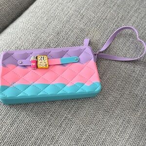 Colorful Kids Wristlet with Heart Strap
